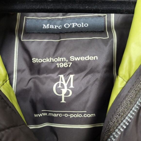 Marc O' Polo Men's S Down Filled Puffer Vest Brown Green Insulated Outdoor Layer - Picture 5 of 9